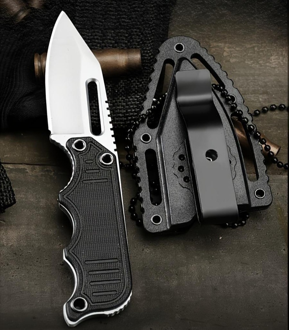 Everyday Carry (Edc) Knife - Faca de Pescoço Portátil com Bainha