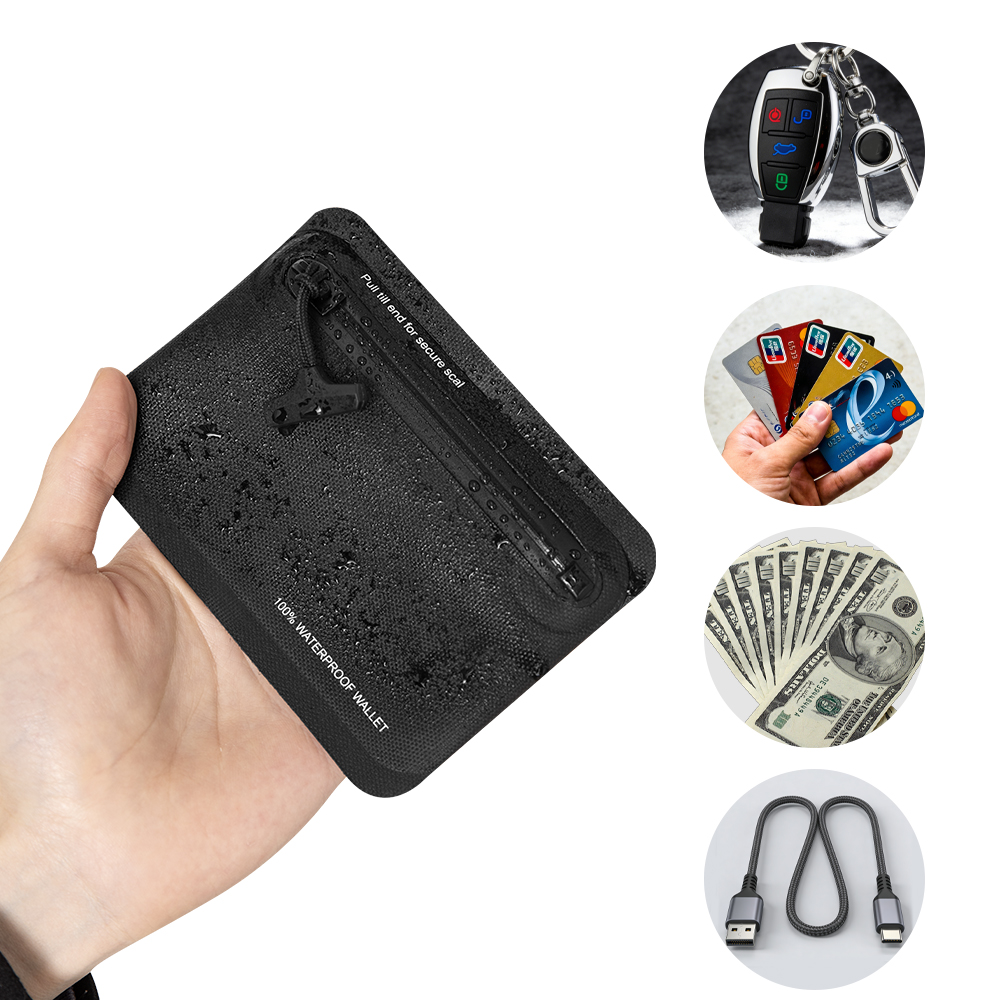 Edc Carry Coins - Bolsa de Moedas Impermeável com Zíper,