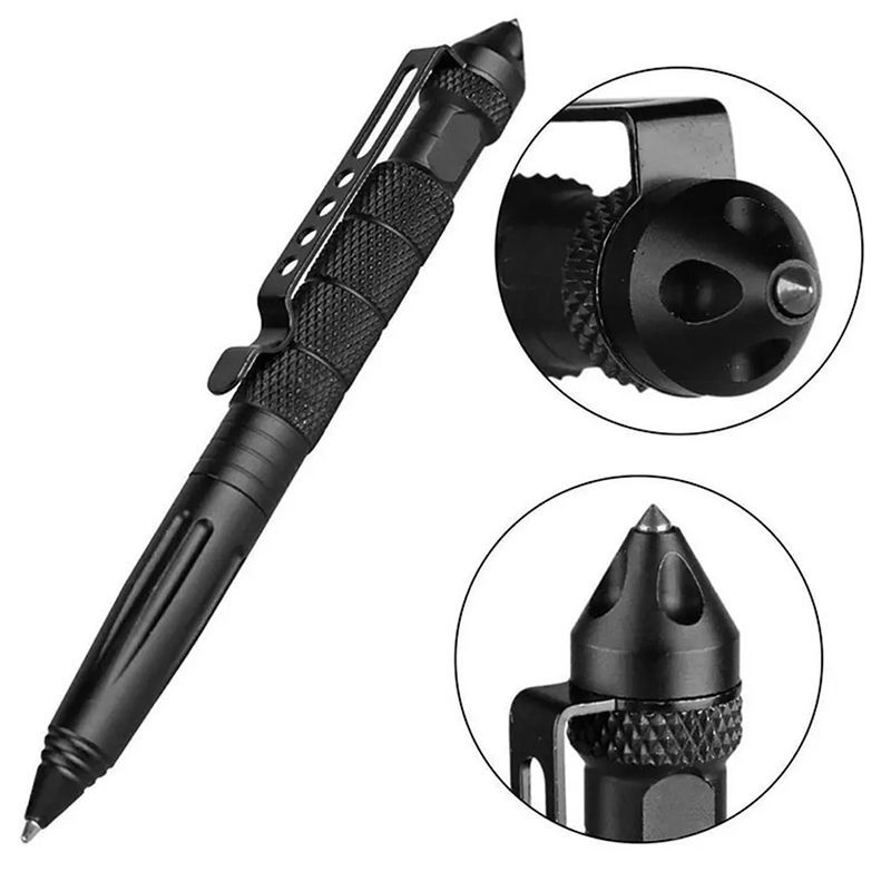Pen Tactical Glass - Caneta tática militar multifuncional, caneta esferográfica