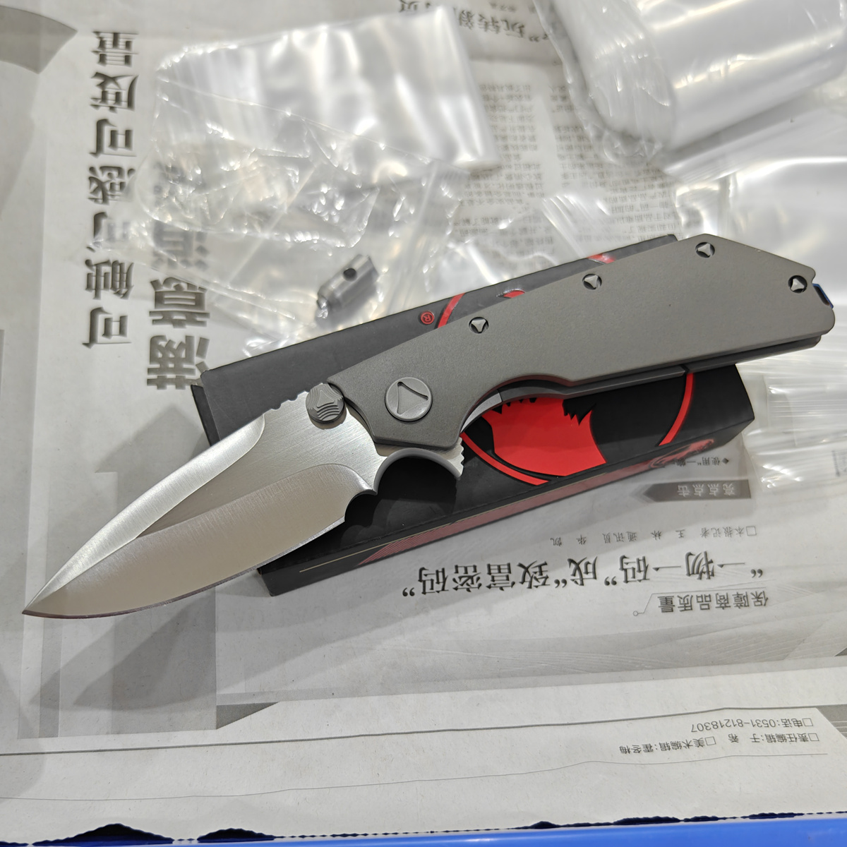 Pocket Knife Ceramic - Faca Utilitária Dobrável JUFULE DOCMT154 em