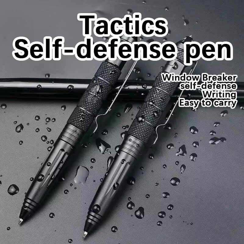 Pen Tactical Glass - Caneta Tática Multifuncional em Liga de