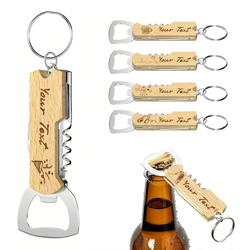 Bottle Opener Keyring - Chaveiro abridor de garrafas com logotipo