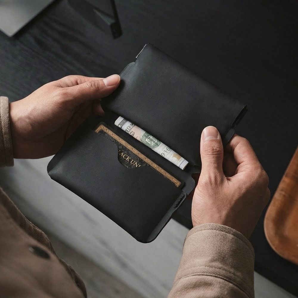 Edc Carry Coins - Carteira Mini Dobrável Ultra-Leve com Fecho