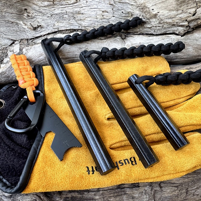 Ferro Rod Striker - Bastão de Magnésio Hexagonal de Corda
