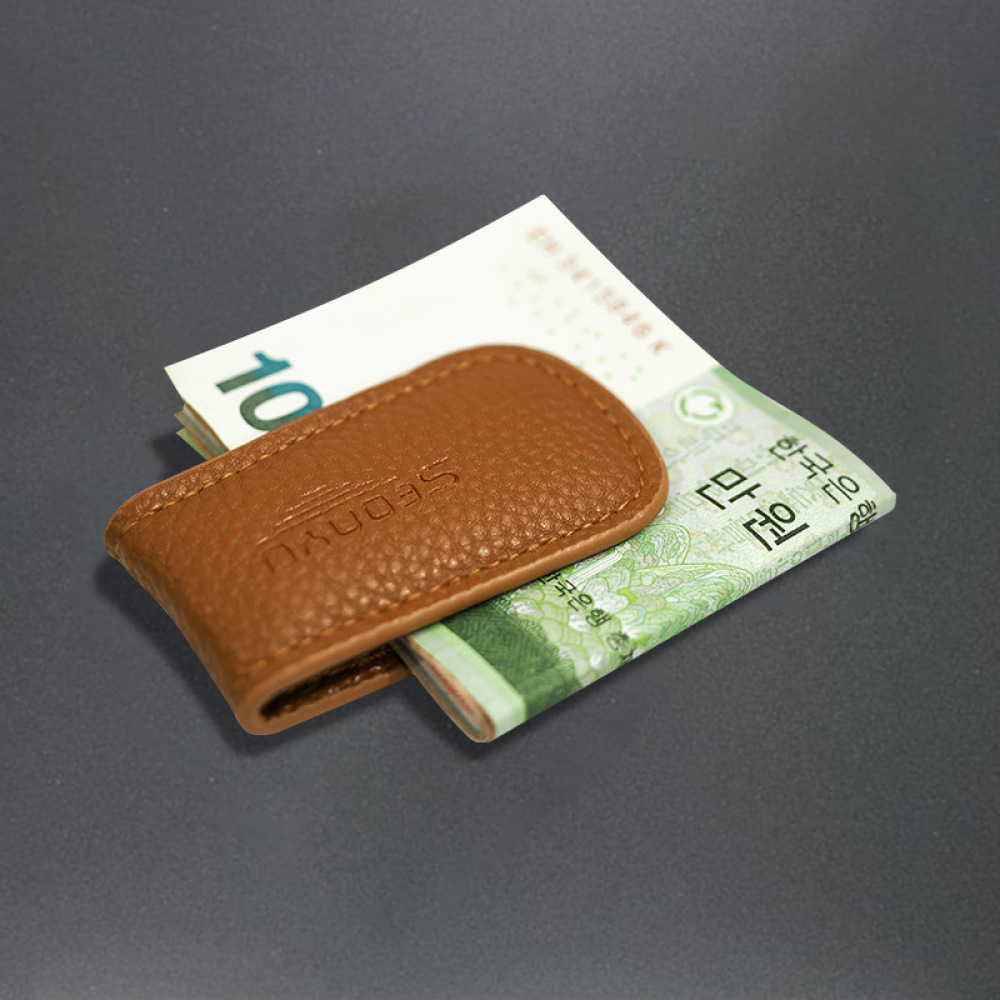 Money Clip Magnetic - Carteira Magnética de Couro Legítimo de