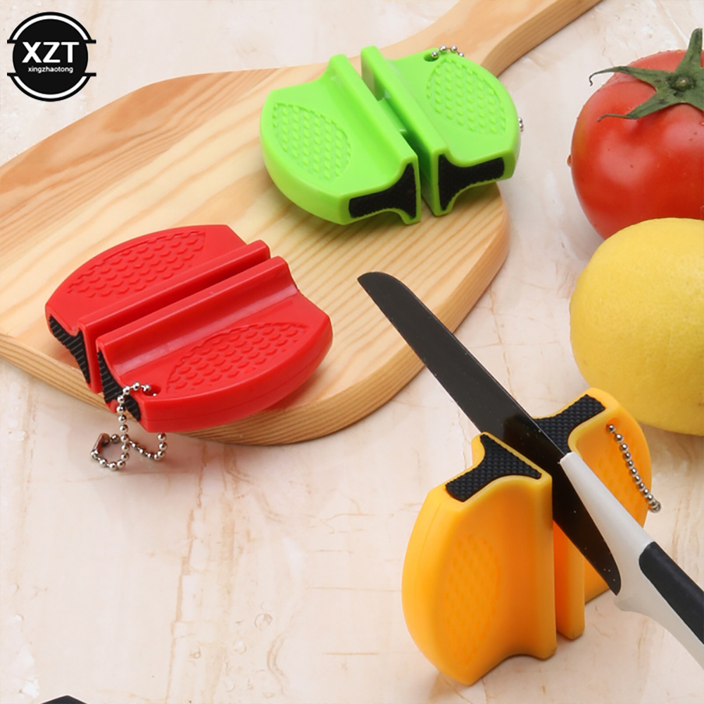 Pocket Knife Ceramic - Portátil Mini dupla face faca Sharpener,