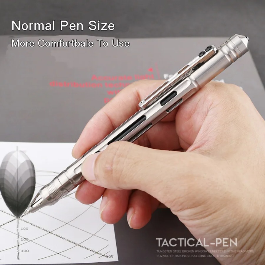 Caneta Tática 2 em 1 de Titâni - Pen Tactical Glass avaliação e preço
