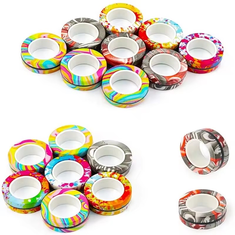 3 pçs anéis magnéticos da pont - Fidget Spinner Bearing avaliação e preço