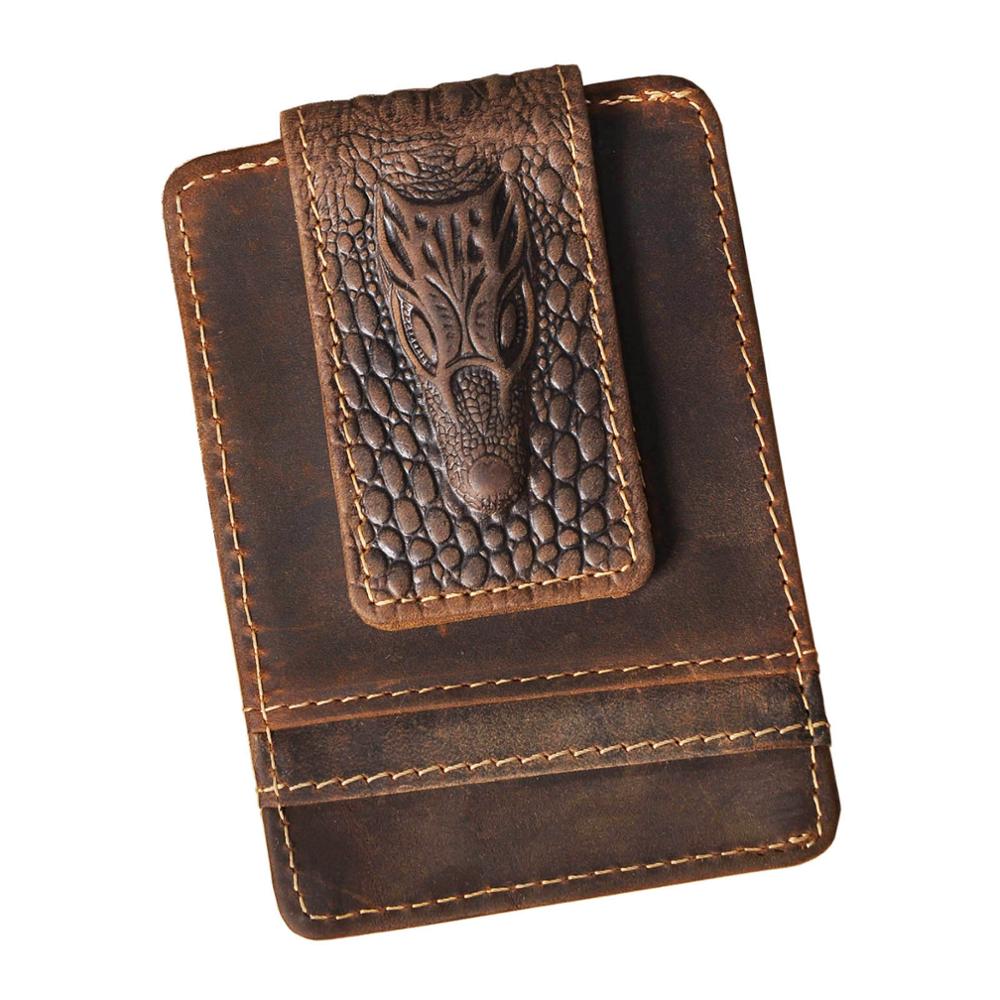 Carteira magnética de couro re - Money Clip Magnetic avaliação e preço