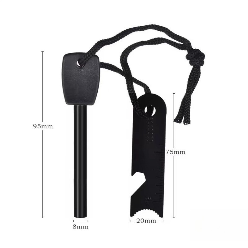 Acendedor de Fogo de Sobrevivê - Ferro Rod Striker avaliação e preço
