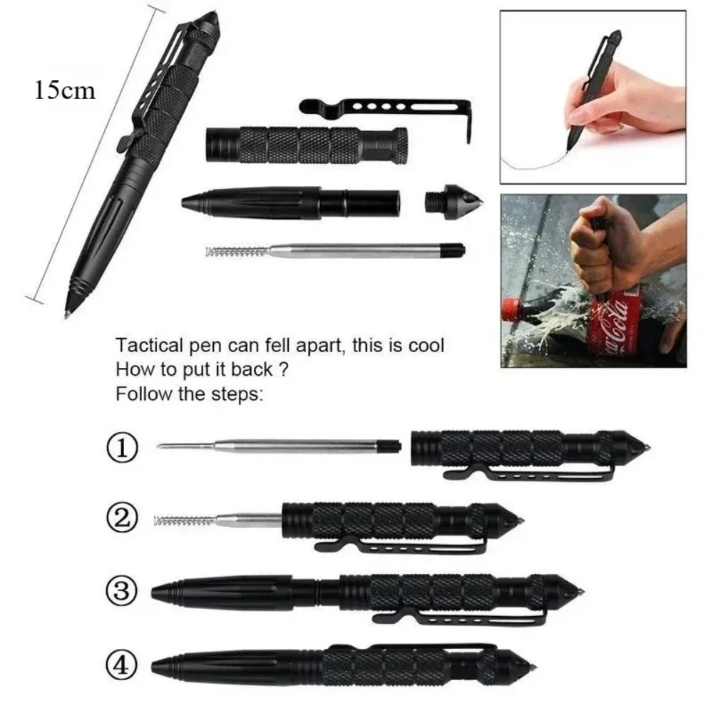 Caneta Tática Multifuncional d - Pen Tactical Glass avaliação e preço