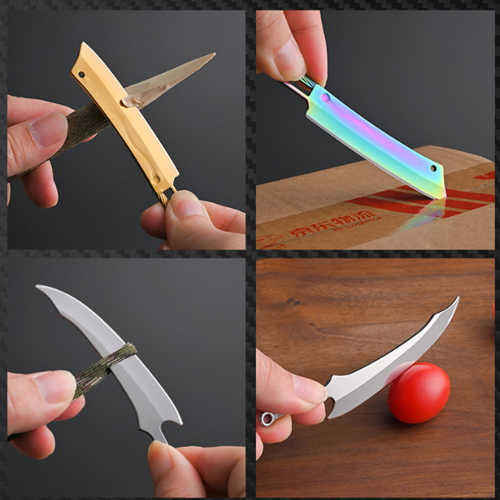 Faca Mini de Titânio - Faca de - Everyday Carry (Edc) Knife avaliação e preço