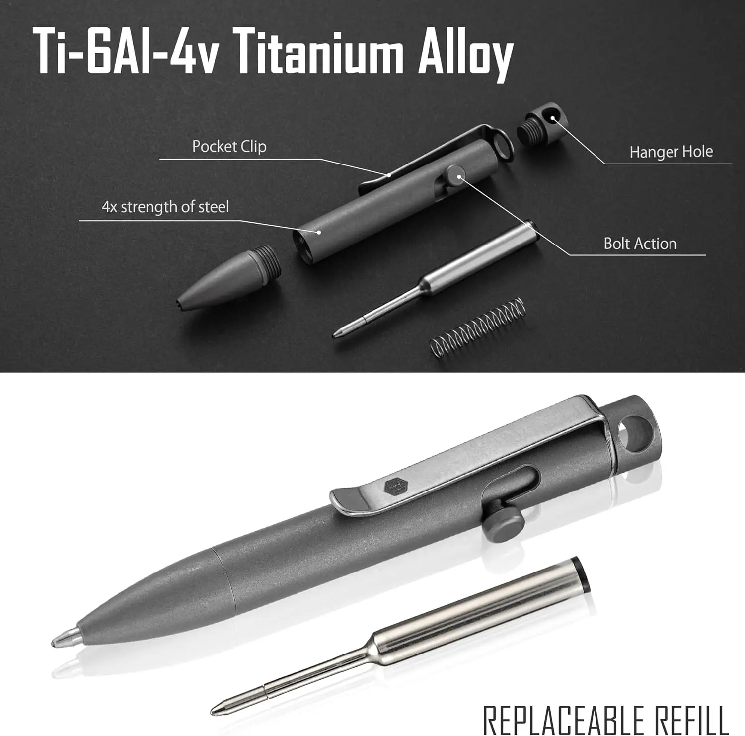 Caneta EDC KeyUnity KP05SW com - Edc Carry Pen avaliação e preço