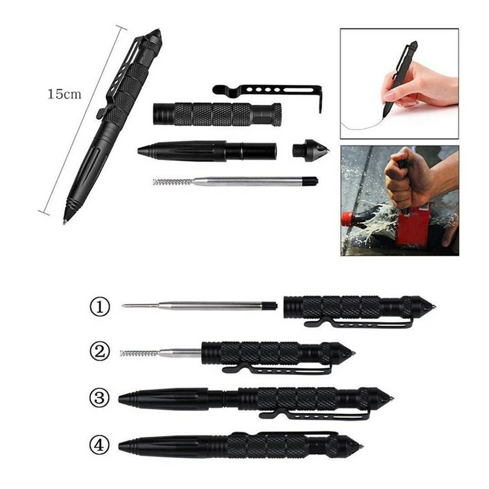 Caneta tática militar de metal - Pen Tactical Glass avaliação e preço