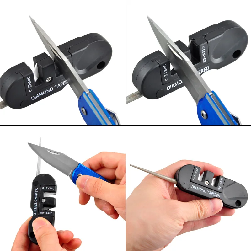 Afiador de Facas Portátil 4 em - Pocket Knife Ceramic avaliação e preço