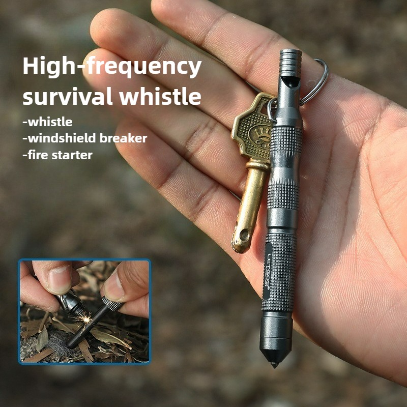 Apito de sobrevivência multifu - Ferro Rod Striker avaliação e preço
